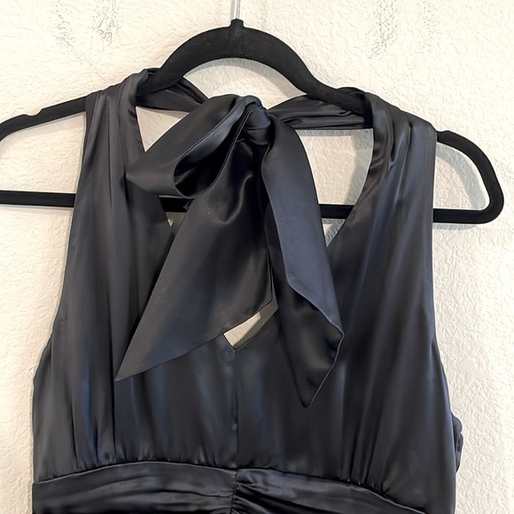 Harold’s Women’s Mini Dress Size 10 Black 100% Silk Marilyn Style Cocktail - Picture 7 of 15